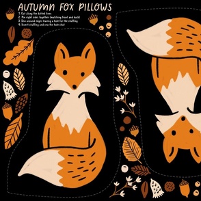 Autumn Fox Pillow Cut-and-Sew