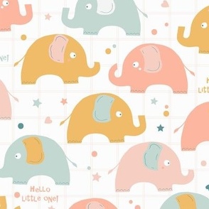 Baby elephants pastel-nanditasingh