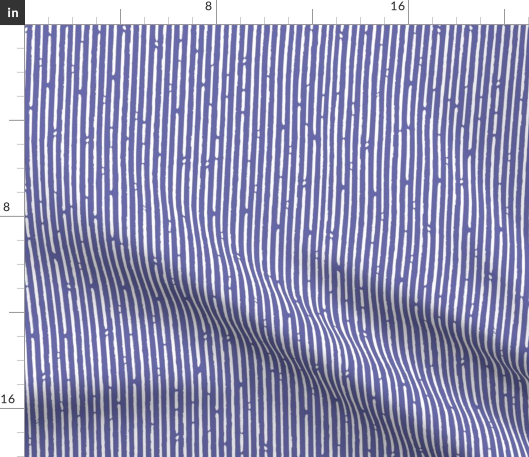 Cool Sketchy Stripes | 2022 Periwinkle Blue #6667AB