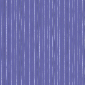 Sketchy Pinstripes | 2022 Periwinkle Blue #6667AB