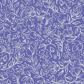 Ditsy Flower Party | Large | 2022 Periwinkle Blue #6667AB