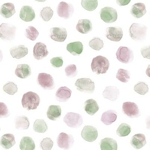 Puce and celadon watercolor scattered spots - brush stroke painted stains for modern home decor nursery bedding a134-2-2