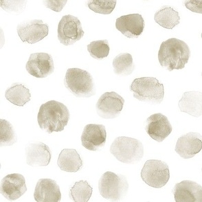 Earthy neutral watercolor scattered spots - brush stroke painted stains for modern home decor nursery bedding a134-2-8
