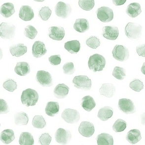 Celadon green watercolor scattered spots - brush stroke painted stains for modern home decor nursery bedding a134-2-10