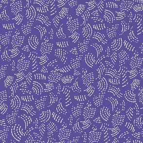 Swirls Periwinkle blue and white by Jac Slade