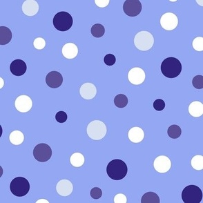 Periwinkle blue polka dot spots by Jac Slade