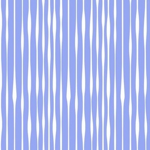 Cornflower blue and white stripes by Jac Slade
