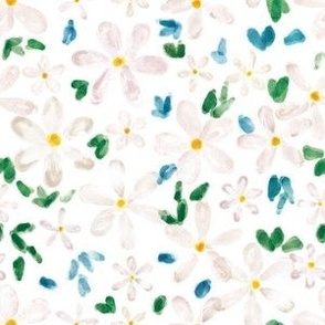 Daisy Field | Watercolor Daisy Floral Pattern 6x6