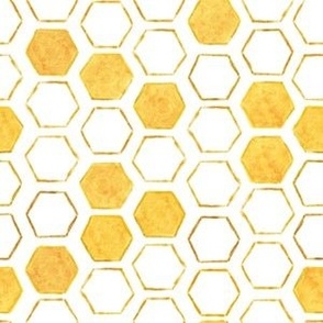 Watercolor Honeycomb 6x6