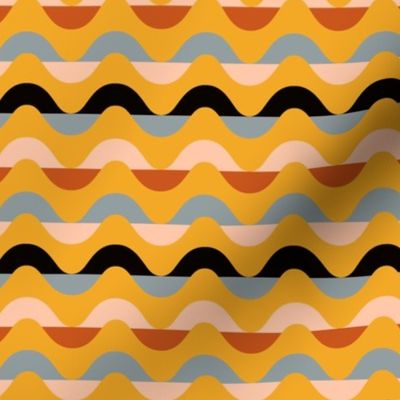 Zigzag Waves Mustard