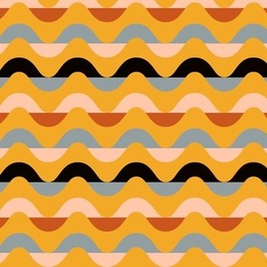 Zigzag Waves Mustard