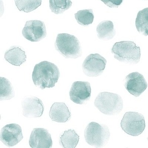 Mint watercolor scattered spots - brush stroke painted stains for modern home decor nursery bedding a134-2-11