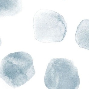 Soft blue watercolor scattered spots - brush stroke painted stains for modern home decor nursery bedding a134-2-12