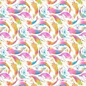 Rainbow Narwhals - tiny 