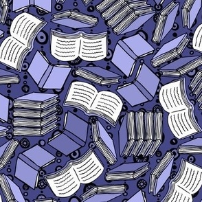 So Many Books... (Periwinkle)