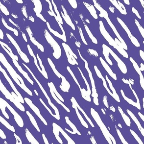 Periwinkle blue zebra animal texture bu Jac Slade