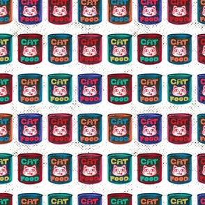 Pop Art Cat Food Cans