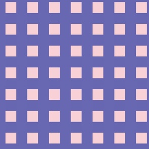 Very Peri and Cotton Candy squares - periwinkle squares, periwinkle grid