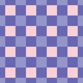 Very peri checkerboard - periwinkle, cotton candy, periwinkle gingham