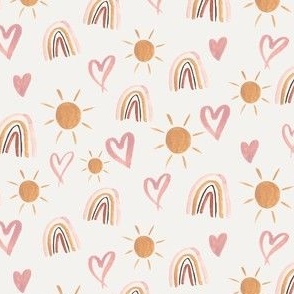 Hearts, sunshine and rainbows Small