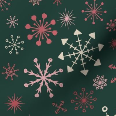 Snowflakes + Stars Furoshiki