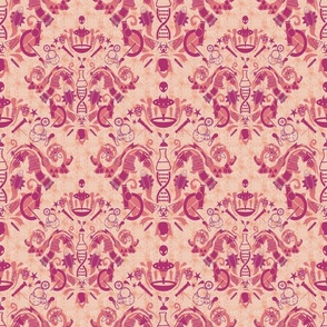 Damask - I Love Science and Aliens - All Pink version