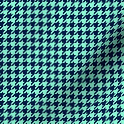 Small Houndstooth, Mint & Midnight