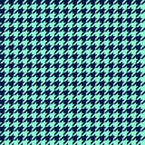 Small Houndstooth, Mint & Midnight