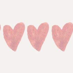 Pink heart stripe - valentines XL