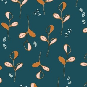 Winter floral tile_G