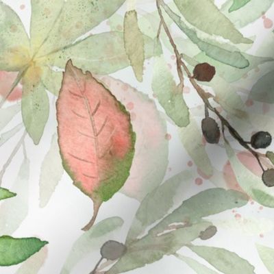 Spring Leaves-Watercolor