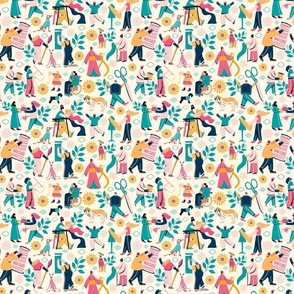Spoonflower Community (no text) 8"x6" repeat