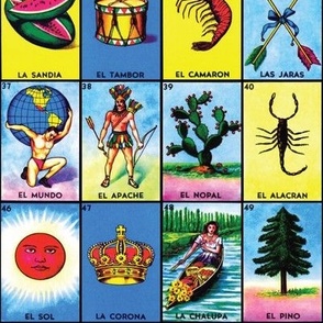 Mexican game cards