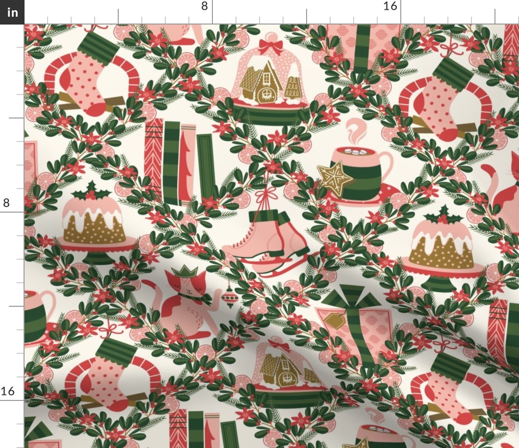 Holly Jolly Holiday Happenings // GREEN // MEDIUM LARGE