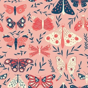 fine moths- pink