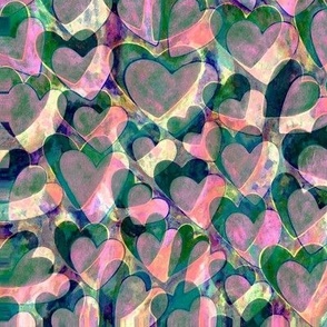 Hearts of Love Confetti pink