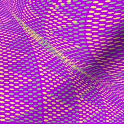 Lg Warped Dot Triangles on Purple by DulciArt,LLC