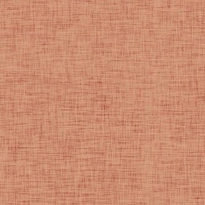 Solid Coordinating Linen Texture in Terracotta