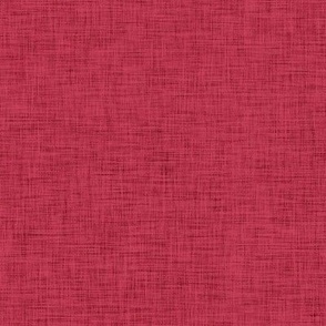 Solid Coordinating Linen Texture in Red Raspberry