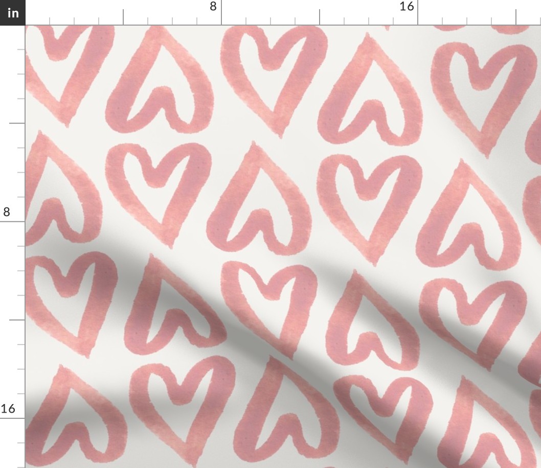 Pink Hearts - valentines 300 XL