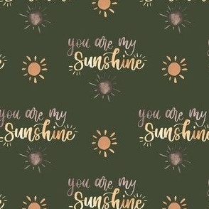 You are my sunshine valentines olive small