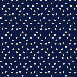 DesignerSpr22 Midnight Blue Sand Polka Dots