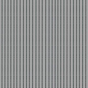Nautical Vertical Stripes - Charcoal on Gray