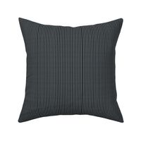Nautical Vertical Stripes - Gray on Charcoal