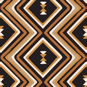 western geometric dark earthy