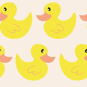 easter ducky- yellow ecru