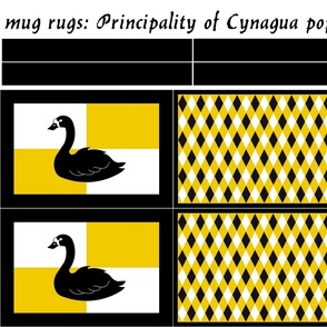mug rugs: Principality of Cynagua (SCA)
