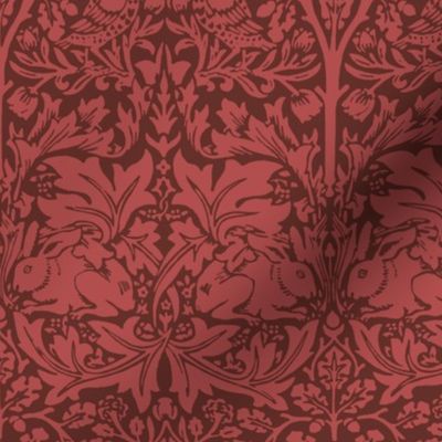 BRER RABBIT IN CHERRY JUBILIEE  - WILLIAM MORRIS  - small repeat