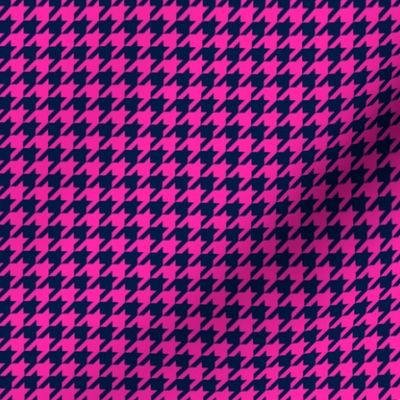 Small Houndstooth, Midnight & Hot Pink