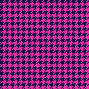 Small Houndstooth, Midnight & Hot Pink
